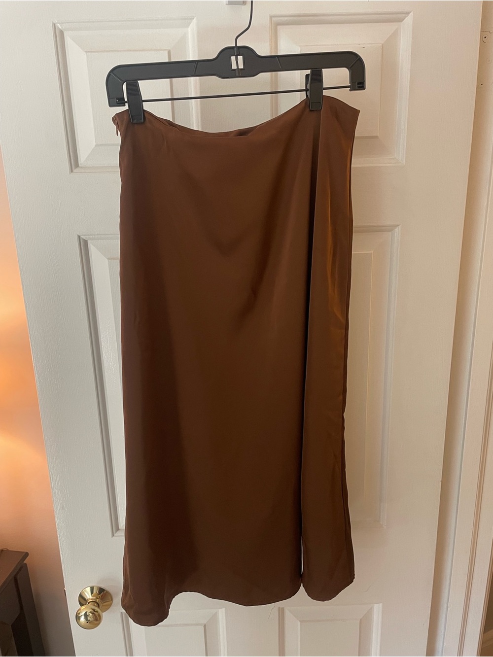 Women’s Brown Midi Skirt — Sleek Everyday Style